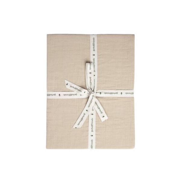 Drap housse Gaze de Coton 90 x 200 - Olive
