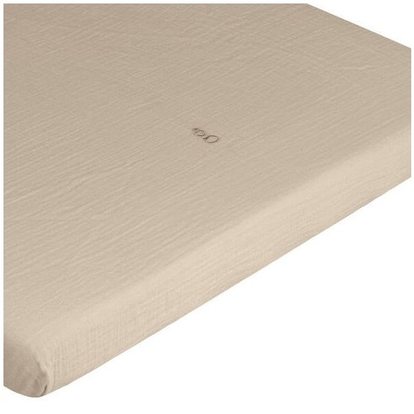 Drap housse Gaze de Coton 90 x 200 - Olive