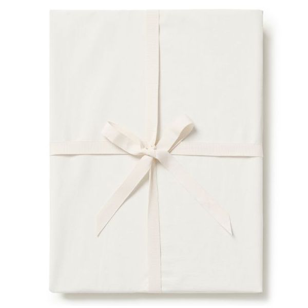 Percale Fitted Sheet 70x140 - Pearl
