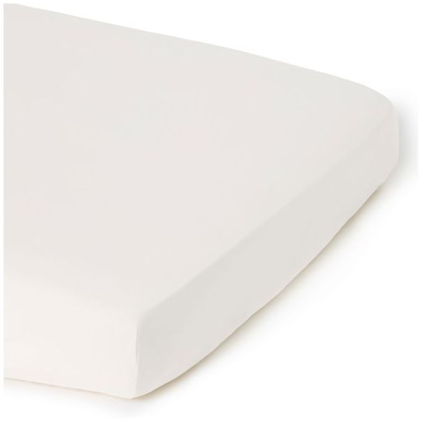 Percale Fitted Sheet 70x140 - Pearl
