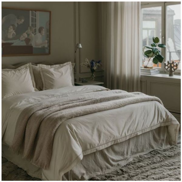 Percale Duvet Cover 140 x 200 - Pearl