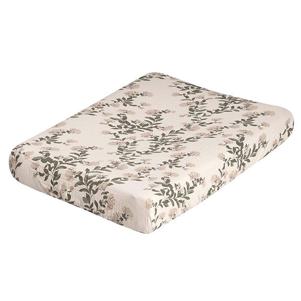 Housse de matelas à langer Gaze de Coton - Honeysuckle