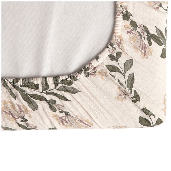 Housse de matelas à langer Gaze de Coton - Honeysuckle