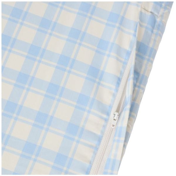 Matelas à langer avec doublure - Plaid Bleu Ciel