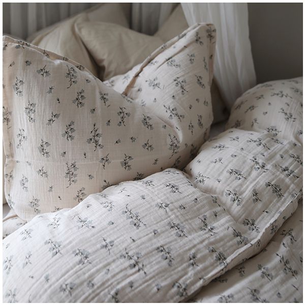 Parure de lit Gaze de Coton 100 x 140 - Bluebell