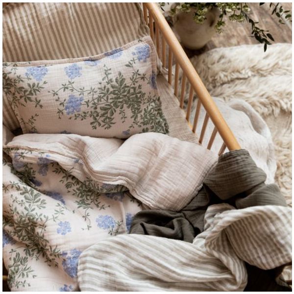 Muslin Pillowcase 50x70 - Plumbago