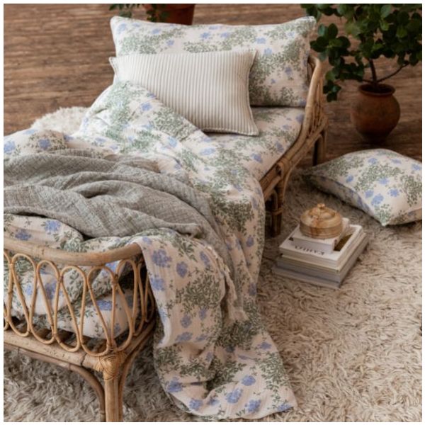 Muslin Pillowcase 50x70 - Plumbago