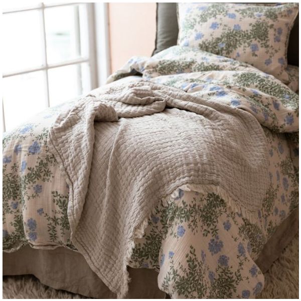 Parure de lit Gaze de Coton 140 x 200 - Plumbago