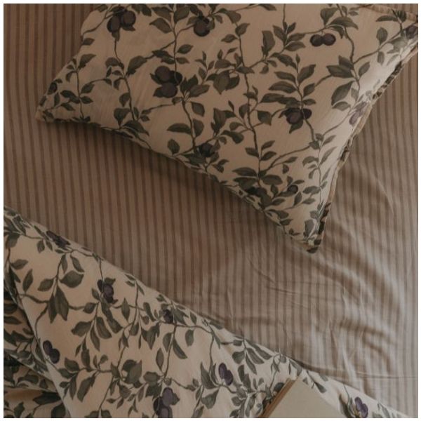Parure de lit Gaze de Coton 140 x 200 - Prune
