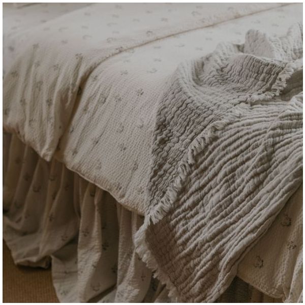 Seersucker Duvet Cover 140 x 200 - La Fraise