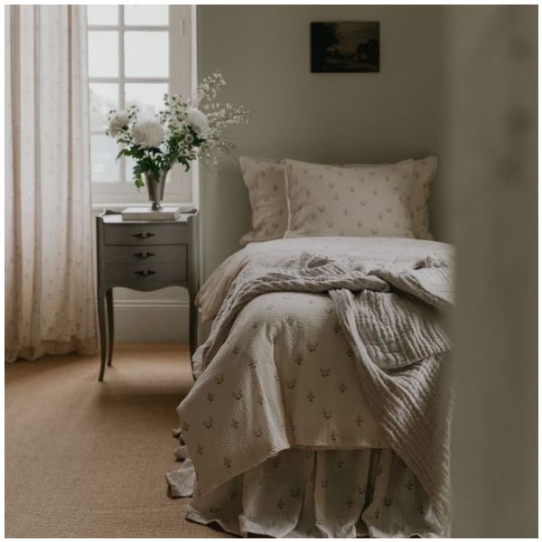 Seersucker Duvet Cover 140 x 200 - La Fraise