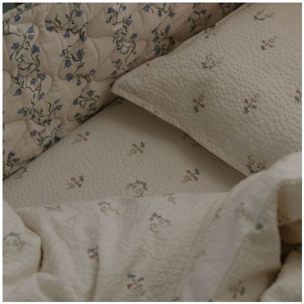 Parure de lit Coton Gaufré 100 x 140 - La Fraise
