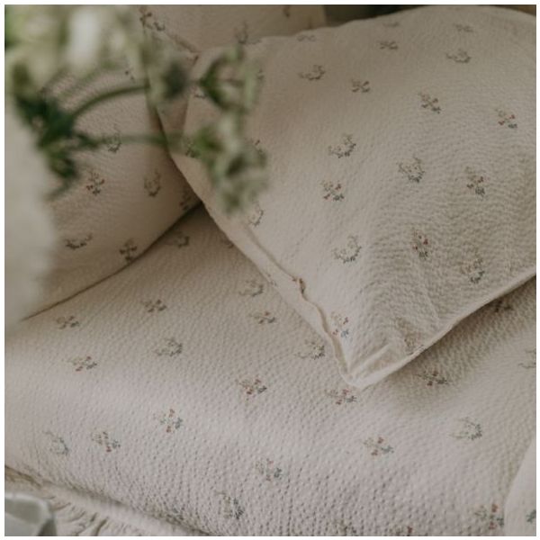 Parure de lit Coton Gaufré 100 x 140 - La Fraise