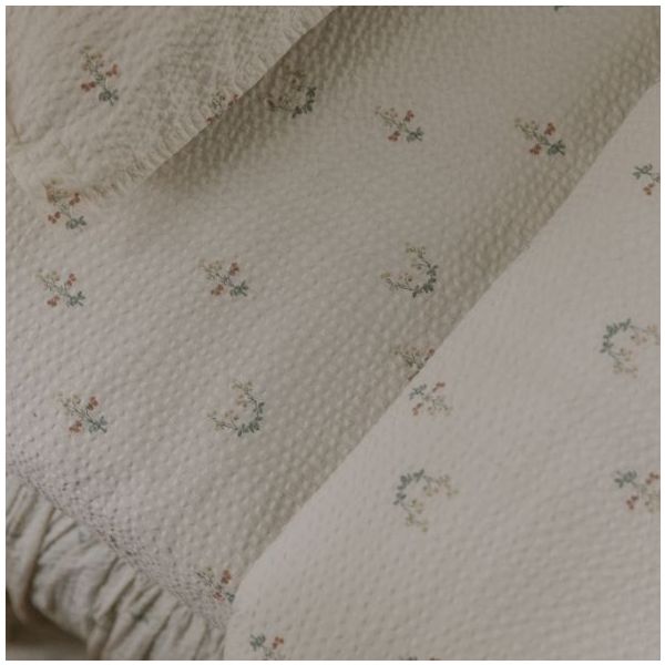 Parure de lit Coton Gaufré 100 x 140 - La Fraise