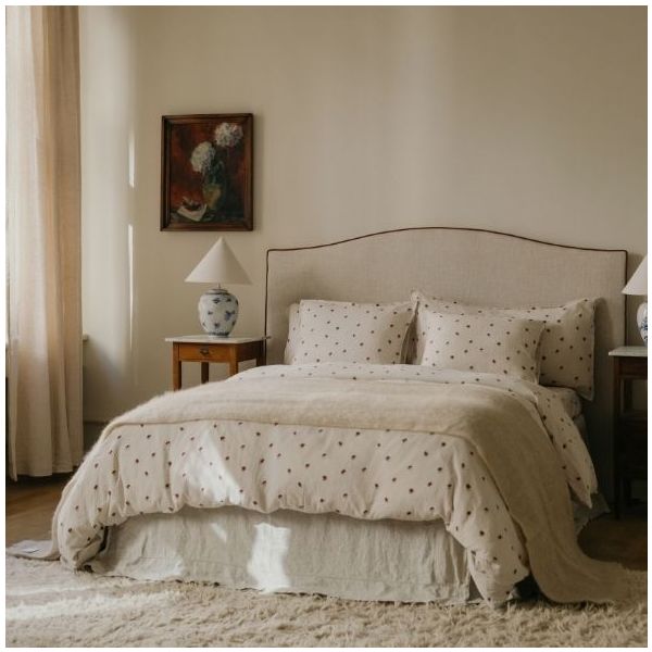 Housse de couette Gaze de Coton 140 x 200 - Rosehip