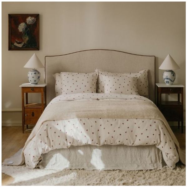 Housse de couette Gaze de Coton 140 x 200 - Rosehip