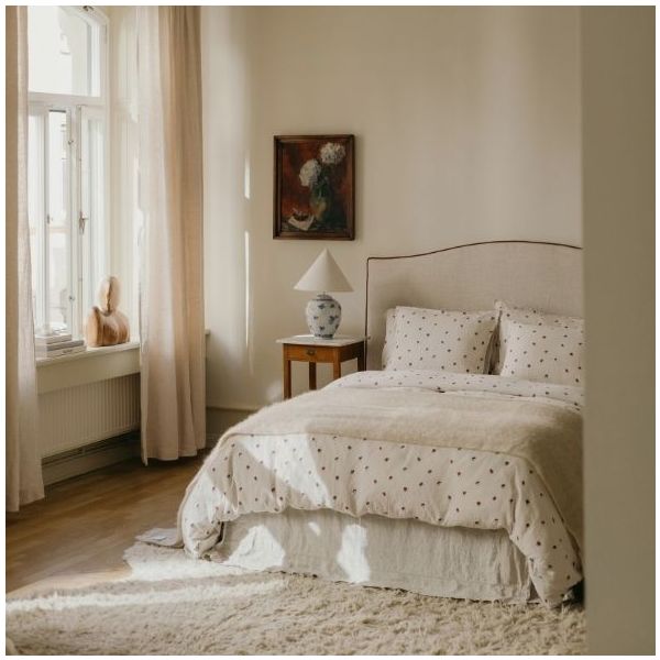 Housse de couette Gaze de Coton 140 x 200 - Rosehip