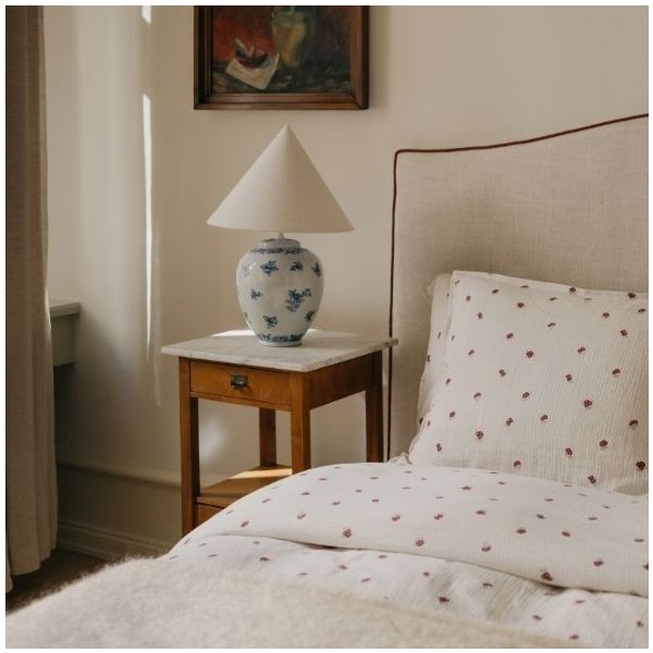 Housse de couette Gaze de Coton 140 x 200 - Rosehip