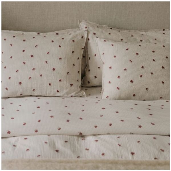 Housse de couette Gaze de Coton 140 x 200 - Rosehip