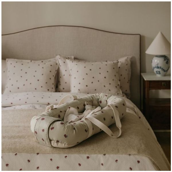 Housse de couette Gaze de Coton 140 x 200 - Rosehip