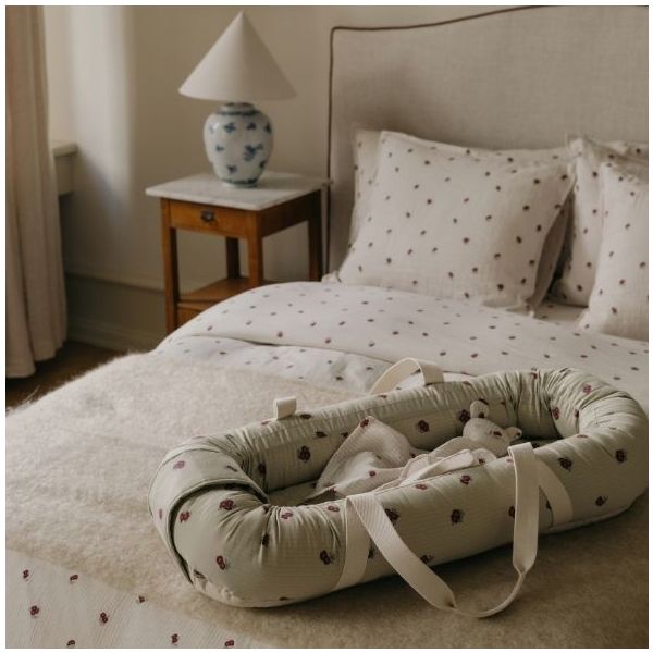 Housse de couette Gaze de Coton 140 x 200 - Rosehip