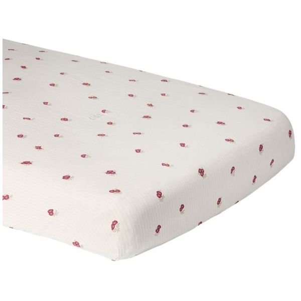 Drap housse Gaze de Coton 70 x 140 - Rosehip