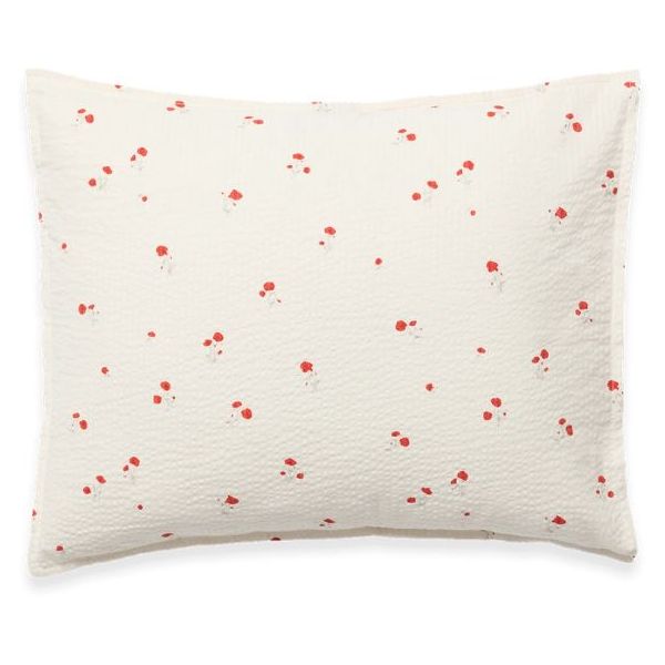 Seersucker Pillowcase 50 x 70 - Poppy