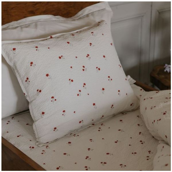 Seersucker Pillowcase 50 x 70 - Poppy