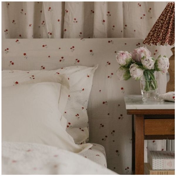 Seersucker Duvet Cover 140 x 200 - Poppy