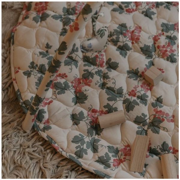 Tapis d'éveil matelassé avec arches - Raisin Rose