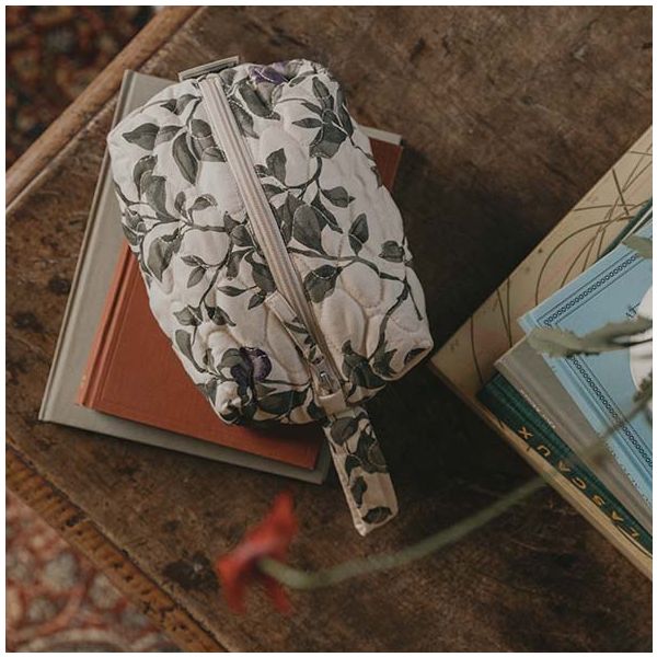 Trousse de toilette matelassée - S - Prune