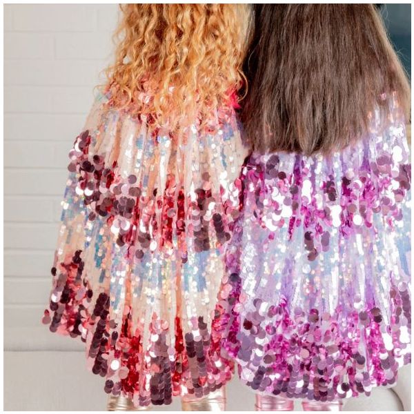 Cape à sequins 5th Avenue - Rose - 4-6 ans (104-116 cm)