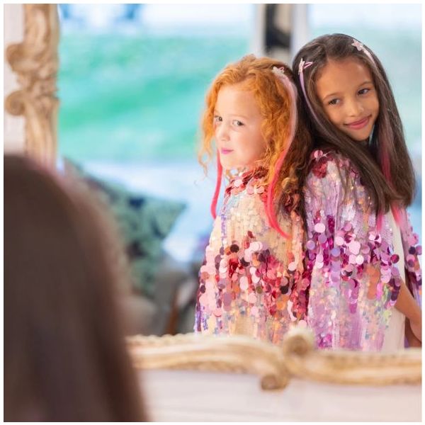 Cape à sequins 5th Avenue - Rose - 4-6 ans (104-116 cm)