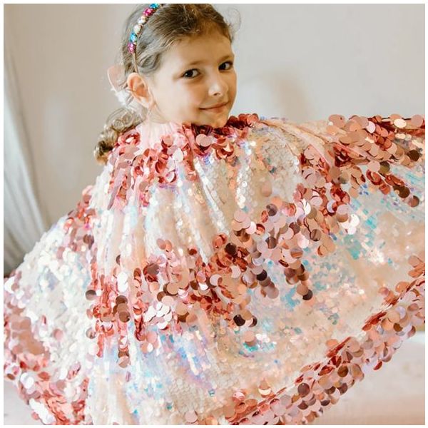 Cape à sequins 5th Avenue - Rose - 4-6 ans (104-116 cm)