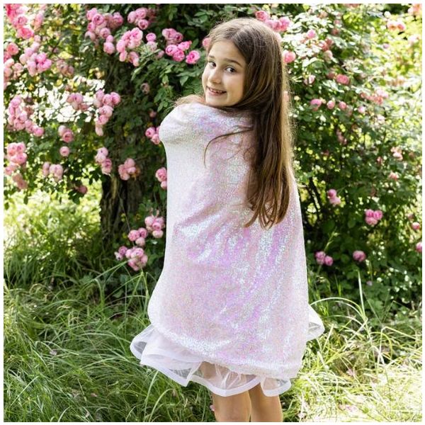 Cape à sequins - Rose - 4-6 ans (104-116 cm)