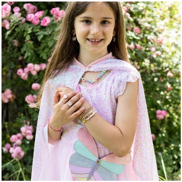 Cape à sequins - Rose - 4-6 ans (104-116 cm)
