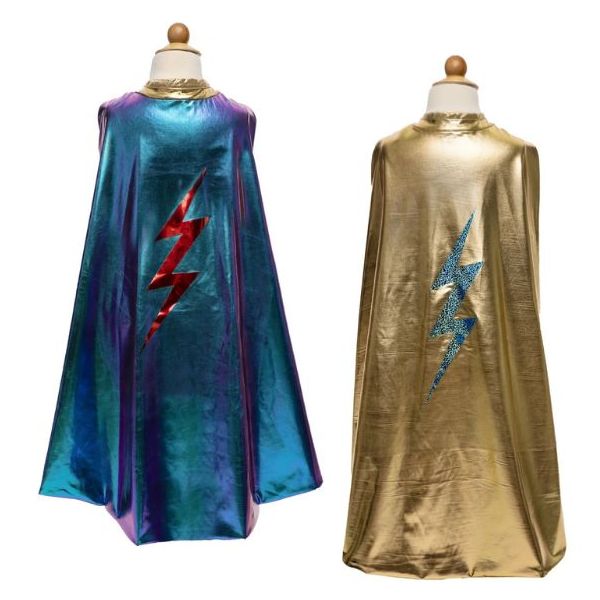 Cape de Super-héros réversible - Éclair - 4-6 ans (104-116 cm)