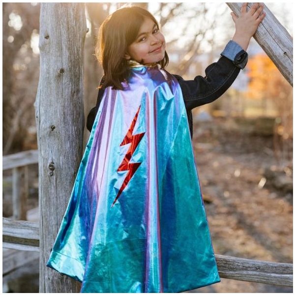 Cape de Super-héros réversible - Éclair - 4-6 ans (104-116 cm)