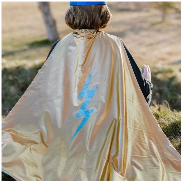 Cape de Super-héros réversible - Éclair - 4-6 ans (104-116 cm)