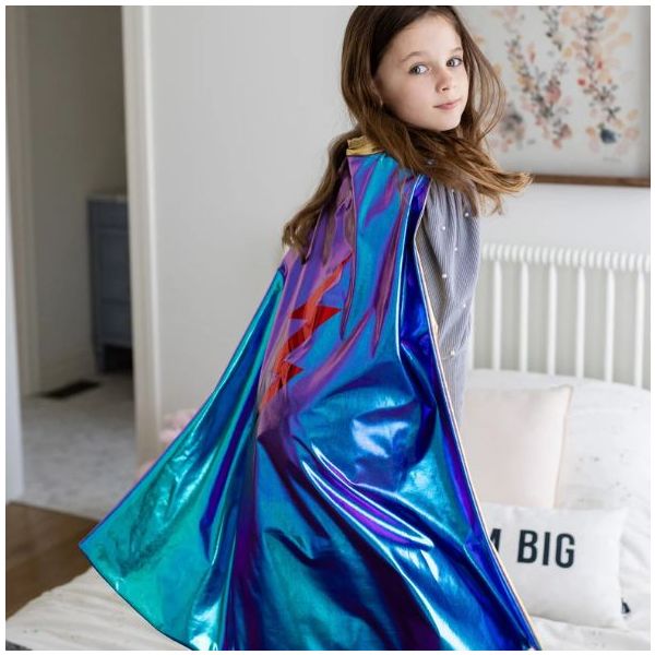 Cape de Super-héros réversible - Éclair - 4-6 ans (104-116 cm)