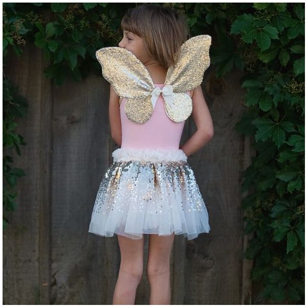 Déguisement de Fée à paillettes - Doré - 4-6 ans (104-116 cm)