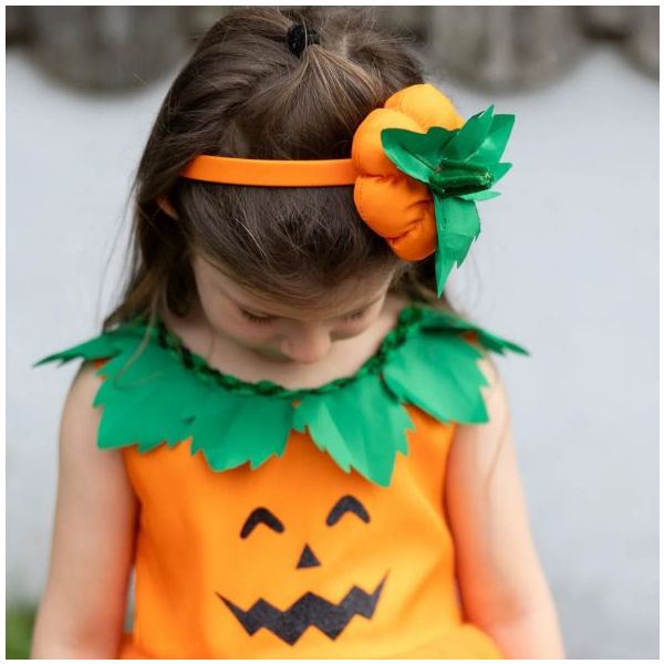 Déguisement robe de Princesse Citrouille & Coiffe