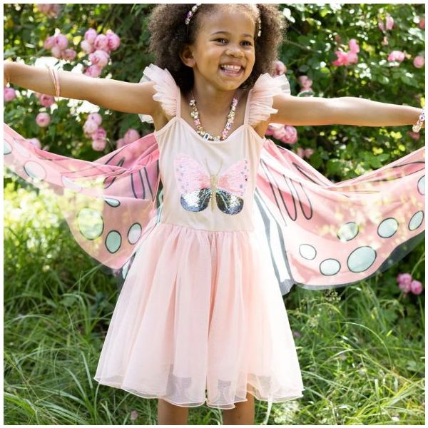 Déguisement robe de Papillon avec ailes - Rose - 4-6 ans (104-116 cm)