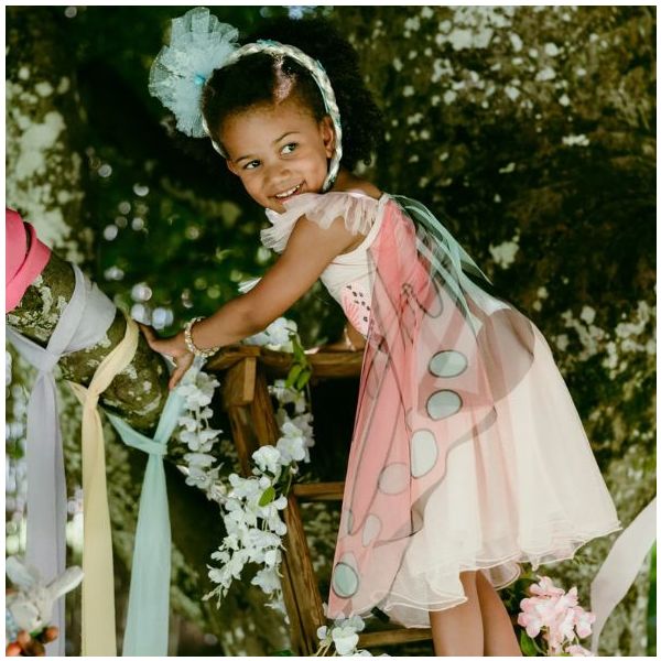 Déguisement robe de Papillon avec ailes - Rose - 4-6 ans (104-116 cm)