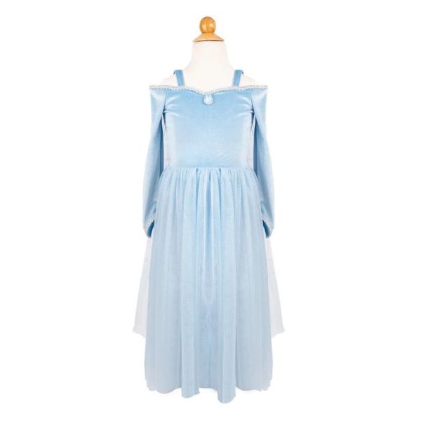Déguisement robe de Princesse avec cape - Bleu