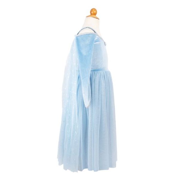 Déguisement robe de Princesse avec cape - Bleu