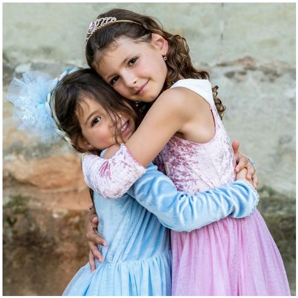 Déguisement robe de Princesse avec cape - Bleu