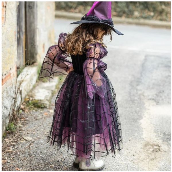 Déguisement Robe & Chapeau de Sorcière Amethyst