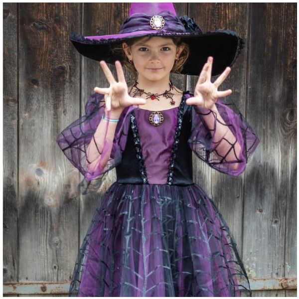 Déguisement Robe & Chapeau de Sorcière Amethyst