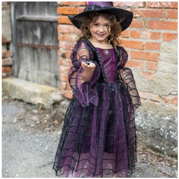 Déguisement Robe & Chapeau de Sorcière Amethyst